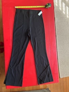 GAP NEW! Black Viscose Pull On Elastic Waist Flare Leggings Size Medium P60 - Picture 1 of 6
