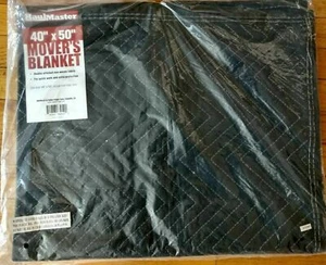  Neu 40" x 50" Umzugsdecke - Kistenpolsterung - schwarz & dunkelgrau - Haul Master  - Bild 1 von 4