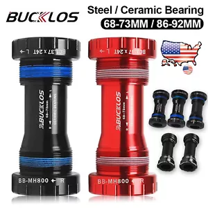 Bike Bottom Bracket 24mm BB68/73 BB86/92 Ceramic Bearing Threaded Pressfit MTB - Picture 1 of 12
