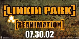 Vintage 2002 LP Linkin Park Reanimation Promo Poster 24 x 12 Warner Bros. - Picture 1 of 3