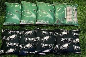 Cornhole Sitzsäcke 8er Set ACA Regulation Bags PHILADELPHIA EAGLES - Bild 1 von 2