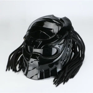 New Predator Full Face Helmet Motorcycle Iron Blood Warrior Helmet Cos Headgear - Picture 1 of 16