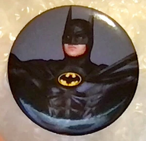 Batman Movie 1989 Vintage 44mm Pinback Badge Michael Keaton (A) - Bild 1 von 1