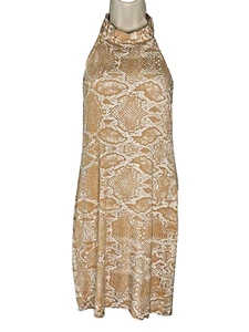 Nuevo Vestido RACHEL PALLY Derek Para Mujer Talla M Halter Bodycon Estampado Serpiente Miso Víbora - Imagen 1 de 12