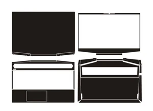 Carbon Sticker Skin Decals Guard for HP Pavilion 15-dk1082nr Gaming Laptop 15.6" - Picture 1 of 38
