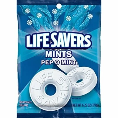 Bolsa de dulces Life Savers Pep O Mint, 6,25 onzas (1 bolsa) Foto 1 de 4