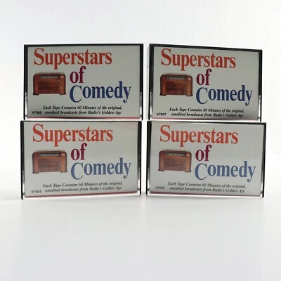 Superstars of Comedy (4 Cassette Tape Set, Great American Audio) Radio Classics - Image 1 of 4