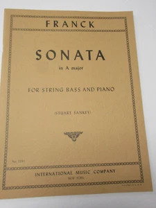 Sonata Cesar Franck en una mayor para bajo de cuerda y piano partituras IMC - Imagen 1 de 4