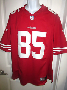 Mens Nike Vernon Davis #85 San Francisco 49ers NFL Football Jersey sz. L  EUC