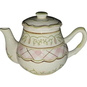 Whimsical Green Tea for One Teapot, Alice in Wonderland Teapot - Picture 1 of 7