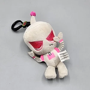 Invader Zim Pink Robot GIR 4" Plush Clip-On Keychain Zag Toys 2016 Nickelodeon - Picture 1 of 7