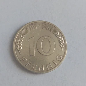 10 Pfennig 1950 F Münze Bundes Republick Deutschland - Bild 1 von 2
