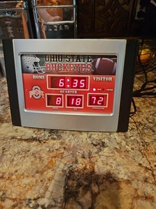 Ohio State Buckeyes Scoreboard Desk Clock 6.5 X 9 Inches - Picture 1 of 3