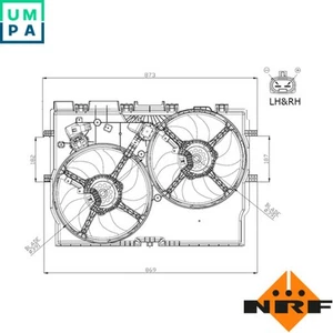 FAN RADIATOR 47945 FOR FIAT F1CFA401C/F1CE0441A/F1CFA401A/F1CE3481N 3.0L 4cyl - Picture 1 of 6