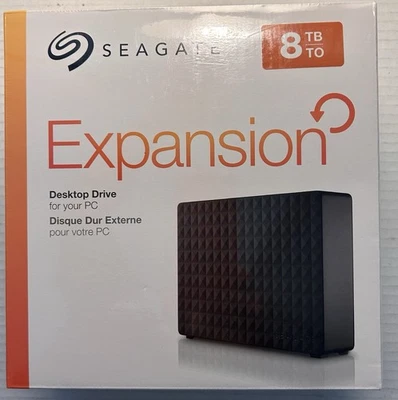 Seagate Hard Drive 8 TB External 5400 RPM 3.5 inch STEB8000100 SRD0NF2 FREE SHIP - Image 1 of 4