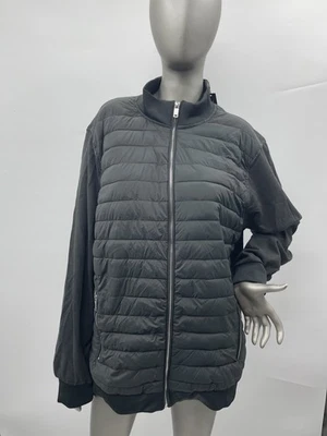 NWT Women’s Tahari Full Zip Puffer Jacket Pine Green Size XL - Image 1 of 4