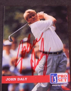 Vintage Original Signed Auto John Daly Rookie PGA Golf Card 1992 Pro Set - Bild 1 von 2