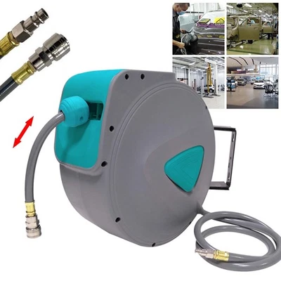 YUENFONG Schlauchtrommel Automatik 20m Druckluftschlauch Aufroller Wandschlauchhalter