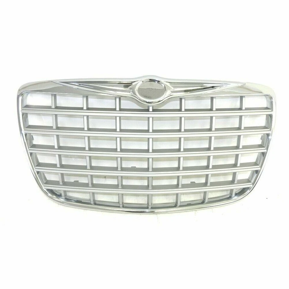 Front Grille Chrome/Sliver 2.7L/3.5L fits 2005 2006 2007 2008 Chrysler 300 - Image 1 of 2