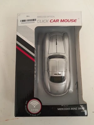 Wireless Optical Click Car Mouse Mercedes-Benz 300 SL Silver New Boxed - Image 1 of 4