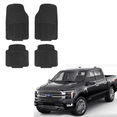 Tailored for All Ford Car Floor Mats 4pcs Rubber Custom All Weather Fit Foto 1 de 4