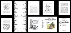 1:12 SCALE MINIATURE BOOK CHARLOTTE’S WEB FRENCH ILLUSTRATED E.B. WHITE - Picture 1 of 1