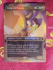 FOiL EXTENDED Aang and KAtara Avatar: The Last Airbender Magic The Gathering MTG - Picture 1 of 1