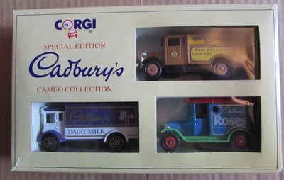 CORGI  SPECIAL EDITION Cadbury's CAMEO COLLECTION SET OF 3 DIE-CAST METAL MODELS - Image 1 of 4