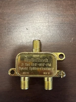 Radio Shack 2 Set UHF VHF FM Hybrid Combiner Splitter  for Coax cable New Stock - Image 1 of 4