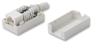 TUK - Prise RJ45 Cat6 en ligne, blanche - Photo 1/1