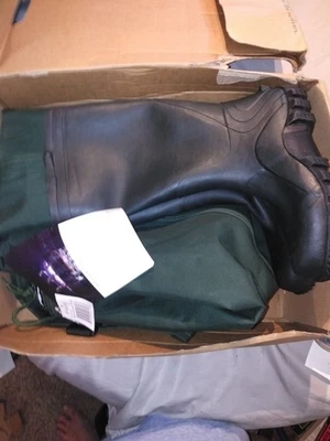 Frogg Toggs Cascade Hombres 2 Capas Goma Tacos Pecho Vadeadores Talla 8 Verde Nuevo con Etiquetas Foto 1 de 4