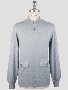 NEW GRAN SASSO GRAY COTTON CASHMERE COAT US 40 - EU 50 G3S243 - Picture 1 of 4