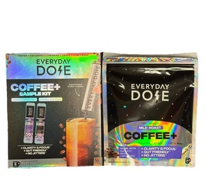 EVERYDAY DOSE Pilz Kaffee 3,6 Oz Beutel + Probenset Aufschäumer Neu im Karton Chaga - Bild 1 von 7