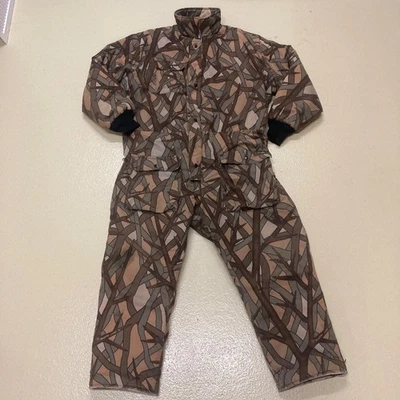 Vtg Cabelas Skyline Camo Reversible Insulated Mens 2XL Cold Weather Coverall USA - Image 1 of 4