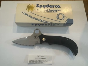 Spyderco C40S Jot Singh Khalsa SN # 589 con SpyderEdge. *NUEVO EN CAJA RARO!!! - Imagen 1 de 11