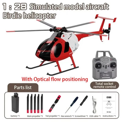 1:28 RC Helicopter Brushless Motor Dual-motor Model 6-Axis Gyro Aircraft Toy - Image 1 of 4