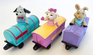 Lamb Chop & Friends Shari Lewis Toy Figures Train Lot of 3 1994 ERTL Die Cast - Picture 1 of 4