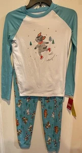 Jammies For Your Families Boy's Size 14 Pajama Set Dogs Winter Super Soft NWT - Picture 1 of 4