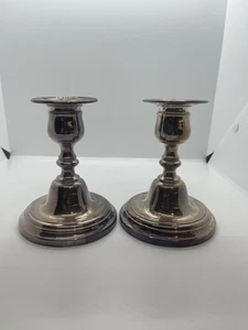 Candelabri Vintage In Argento 800 Made In Italy - Imagen 1 de 8