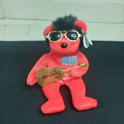 Elvis Ty Beanie Bear. 2009 Heartbear Hotel Collectable Soft Toy Plush with tags - Image 1 of 4