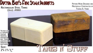 Serbatoi Rettangolari in Acciaio - 2pz Modellino in Scala HO N O Capolavori *NUOVO* - Foto 1 di 12