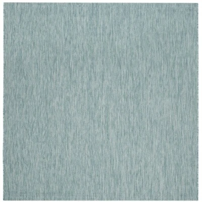 SAFAVIEH Outdoor CY8520-37122 Courtyard  Aqua / Aqua Rug - Image 1 of 4