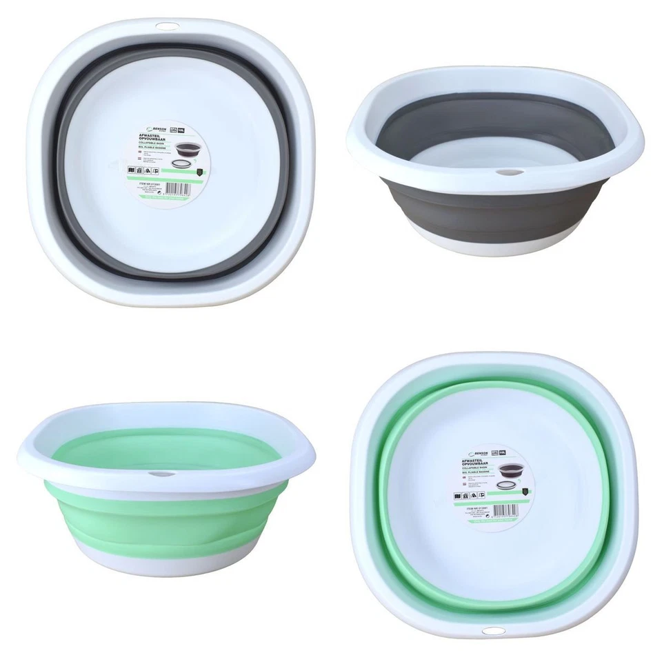 Faltschüssel Universal Spülschüssel 10L 36x36cm grau oder türkis extra flach - Bild 1 von 1
