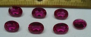 3 St Rubin 8 X 6 mm Synthesen Nr Sy R O - Bild 1 von 3