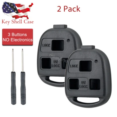2 Para 2004 2005 2006 Lexus RX330 Control Remoto Sin Llave Llavero Carcasa Estuche Cubierta Foto 1 de 4