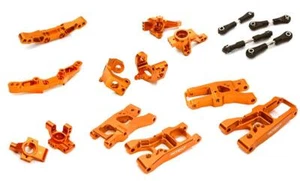 Orange Billet Machined Suspension Conversion Upgrade for Traxxas 1/10 4-Tec 2.0 - Picture 1 of 1