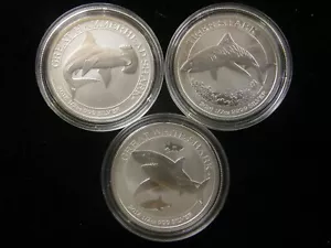 2014 2015 2016 Australia Shark Series Silver Coin Set 3-1/2 oz coins Perth Mint - Picture 1 of 8