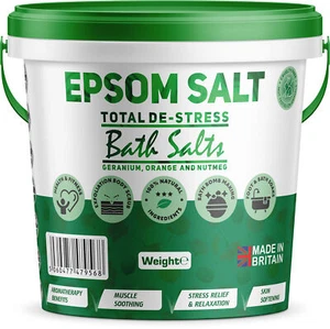 Scented Bath Epsom Salts Total De-Stres Salt Bucket Foot Soak Magnesium Sulphate - Picture 1 of 13