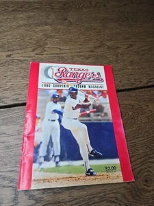 Texas Rangers 1990 Souvenir Program Magazine Volume 19  No. 3 Vintage - Picture 1 of 17