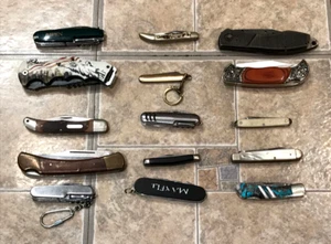 GREAT LOT OF 15 POCKET KNIVES AND MULTI TOOLS - NICE VARIETY!!! - Picture 1 of 13